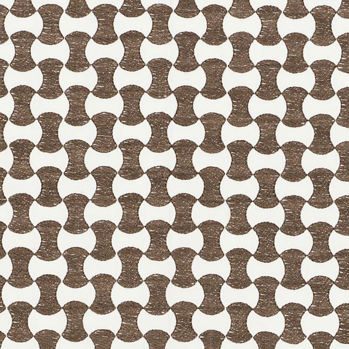 Nolita Embroidery Taupe 70371 by Schumacher Designer Fabric ESSENTIALS: SMALL-SCALE UPHOLSTERY I COTTON 63% SPUN VISCOSE 37% INDIA MARTINDALE 10,000 </p><p>Repeat: Horizontal: 3/4" (2CM) and Vertical: 1 1/2" (4CM) 50.625 - Swanky Fabrics -