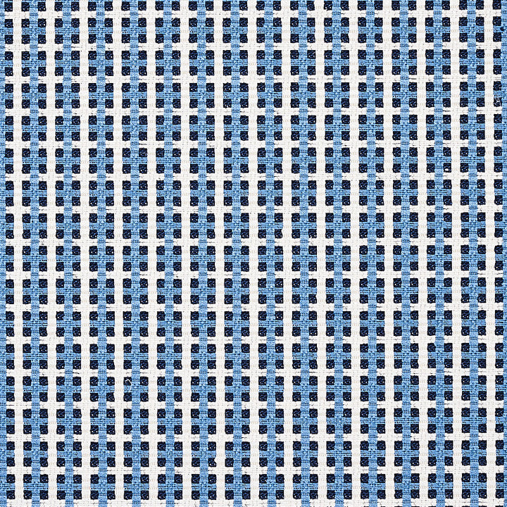Crosstown Tile Blue 70394 by Schumacher Fabric Schumacher Fabric Crosstown Tile Blue 70394Fabric VISCOSE 38% ITALY </p><p>Repeat: H: HORZ. 3/4" (2CM) , V: VERT. 3/4" (2CM) 56.25 - Fabric Carolina -