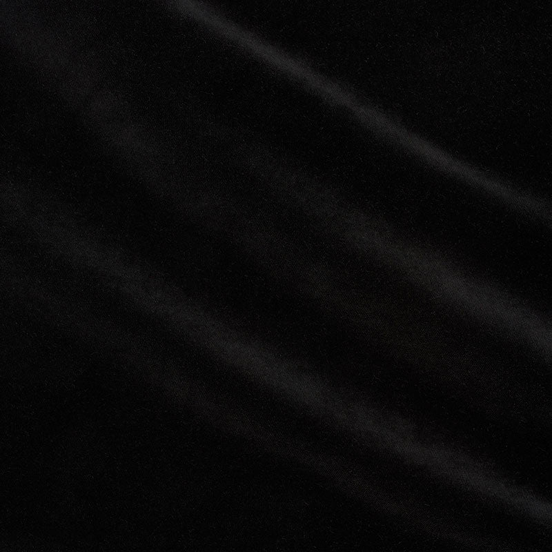 Rocky Performance Velvet Black 70474 by Schumacher Designer Fabric Perfect-Basics-Rocky-Performance-Velvet 74% Cotton, 26% Polyester Wyzenbeek 150,000 Horizontal: - and Vertical: - 54 - Swanky Fabrics -