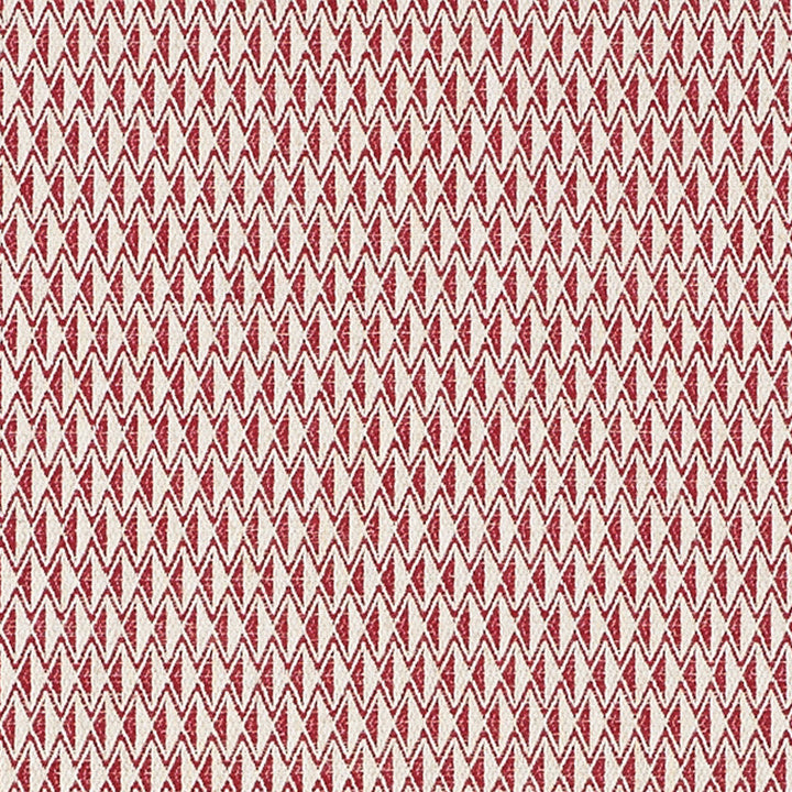 Greenpoint Red 70547 by Schumacher Designer Fabric Essentials-Small-Scale-Upholstery-Fabrics 44% Linen, 28% Viscose, 22% Cotton, 6% Polyester Wyzenbeek 20,000 Horizontal: 1/2- and Vertical: 1.5 56.5 - Swanky Fabrics -