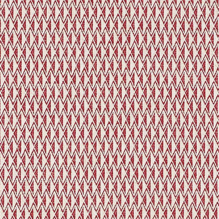 Greenpoint Red 70547 by Schumacher Designer Fabric ESSENTIALS: SMALL-SCALE UPHOLSTERY I LINEN 44% VISCOSE 28% ITALY WYZENBEEK 20,000 </p><p>Repeat: Horizontal: 1/2" (1CM) and Vertical: 1 1/2" (4CM) 56.5 - Swanky Fabrics -