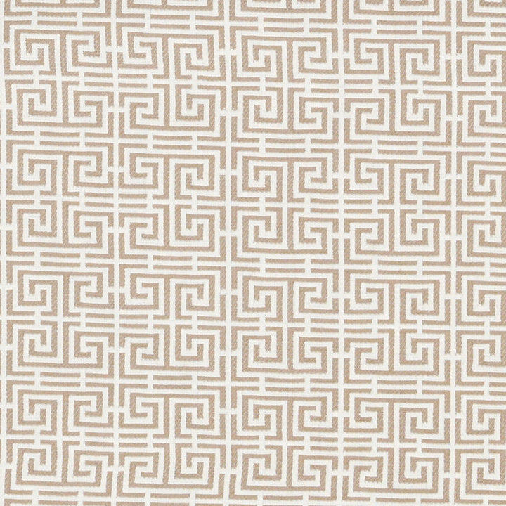 Chinois Fret Natural/Ivory 70563 by Schumacher Designer Fabric ESSENTIALS: SMALL-SCALE UPHOLSTERY I See Sample FRANCE HEAVY DUTY </p><p>Repeat: Horizontal: 2 1/4" (6CM) and Vertical: 2 3/8" (6CM) 53 1/2" (136CM) - Swanky Fabrics -