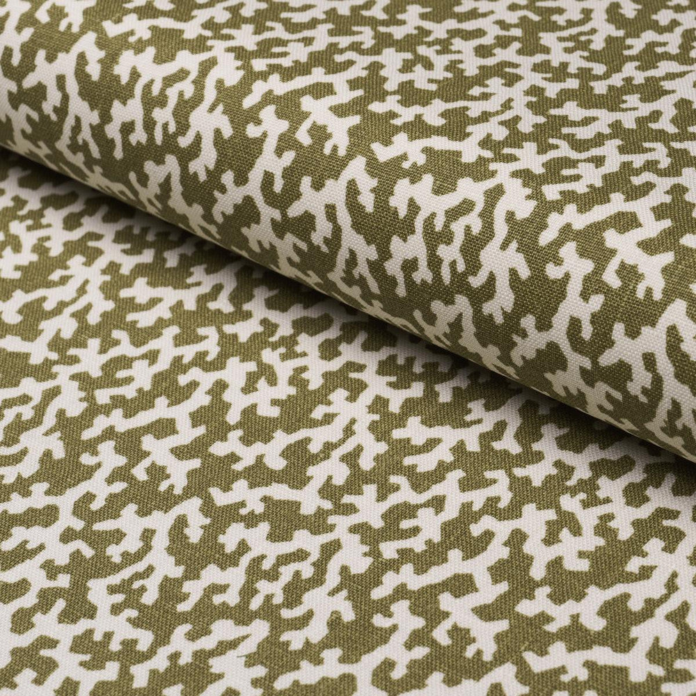 Folly Olive 176129 by Schumacher Designer Fabric Veere Grenney 4.38" - Swanky Fabrics -