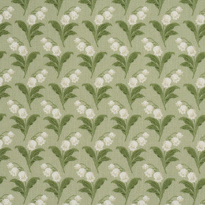 Schumacher Fabric Lily Of The Valley Indoor/Outdoor Moss 182140