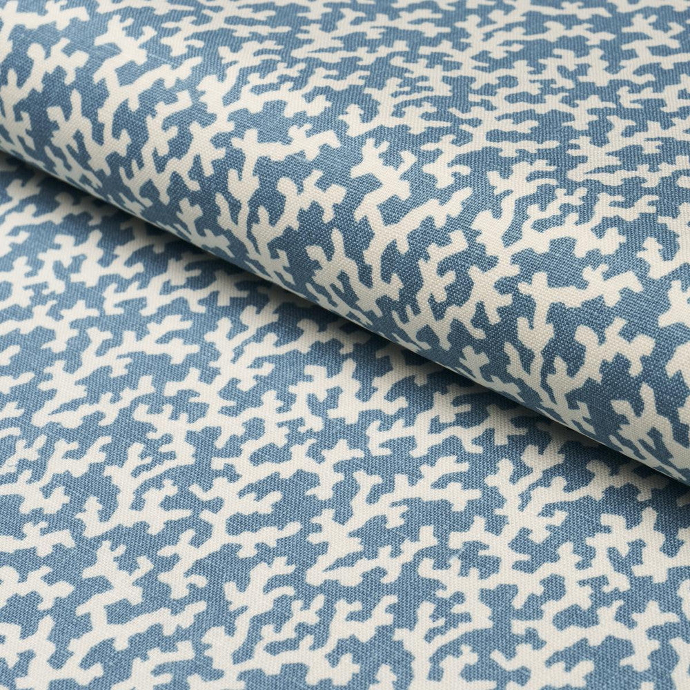 Folly Marine 182091 by Schumacher Designer Fabric Veere Grenney 4.38" - Swanky Fabrics -