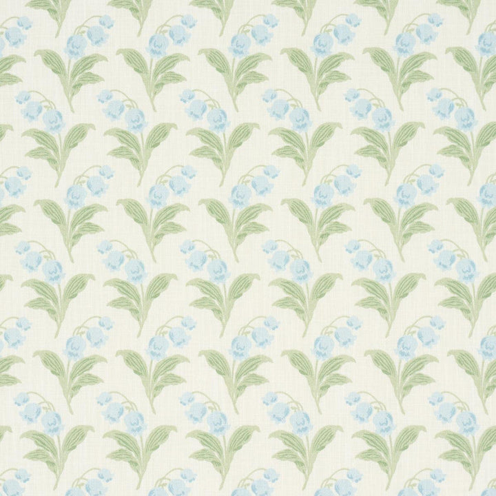 Lily Of The Valley Indoor/Outdoor Bluebell 182141 by Schumacher Designer Fabric Craft Revival 6.75" - Swanky Fabrics -