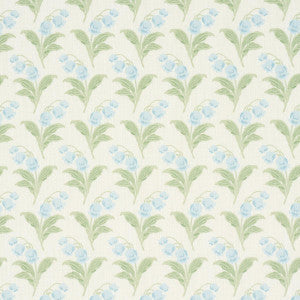 Schumacher Fabric Lily Of The Valley Indoor/Outdoor Bluebell 182141