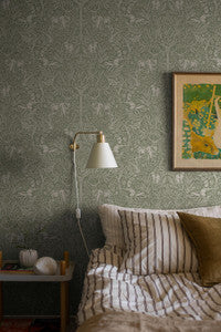 Schumacher Wallpaper Under The Elder Tree Sage 2046