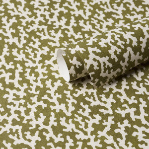 Schumacher Wallpaper Folly Olive 5008008