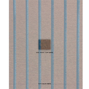 Schumacher Wallpaper Axel Fringe Wallcovering Peacock/Brown 5015710