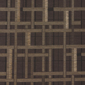 Schumacher Wallpaper Axel Plaid Wallcovering Saddle Brown 5015722