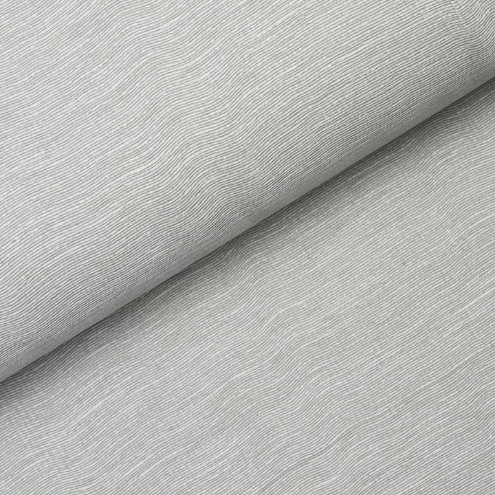 Linen Pliss Wallcovering Mist 5015893 by Schumacher Designer Wallpaper Patterson Flynn - Swanky Fabrics -