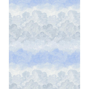 Schumacher Wallpaper Painted Sky Clear Blue 5016021