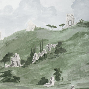 Schumacher Wallpaper Appian Way 4 Fog 5016041