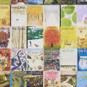 Schumacher Wallpaper The New Yorker Seasonal Covers Multicolor 5016180