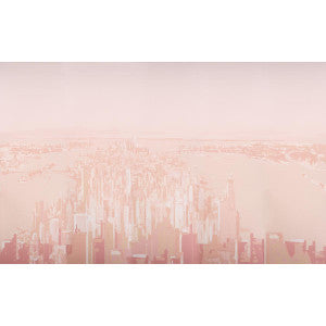 Schumacher Wallpaper Pascal Campion'S New York Skyline Blush 5016191