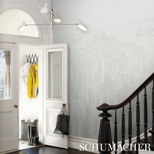 Schumacher Wallpaper Pascal Campion'S New York Skyline Soft Gray 5016192