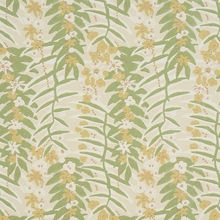 Ashbee Botanical Citron 5016251 by Schumacher Designer Wallpaper Craft Revival 27.0" - Swanky Fabrics -