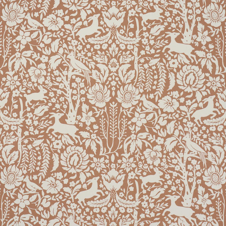 Deerfield Spice 5016262 by Schumacher Designer Wallpaper Craft Revival 13.5" - Swanky Fabrics -