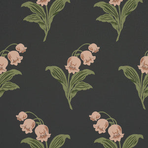 Schumacher Wallpaper Lily Of The Valley Midnight 5016282