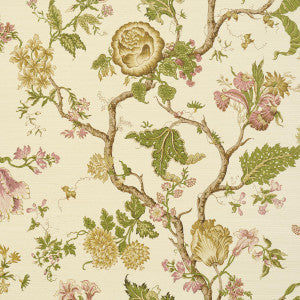 Schumacher Wallpaper Josephine Sisal Citron 5016681