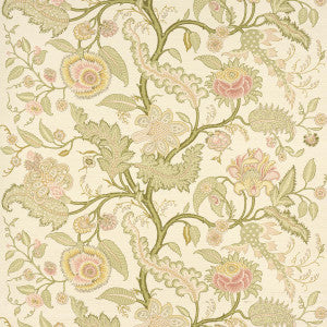Schumacher Wallpaper Sinhala Sisal Pink & Green 5016690