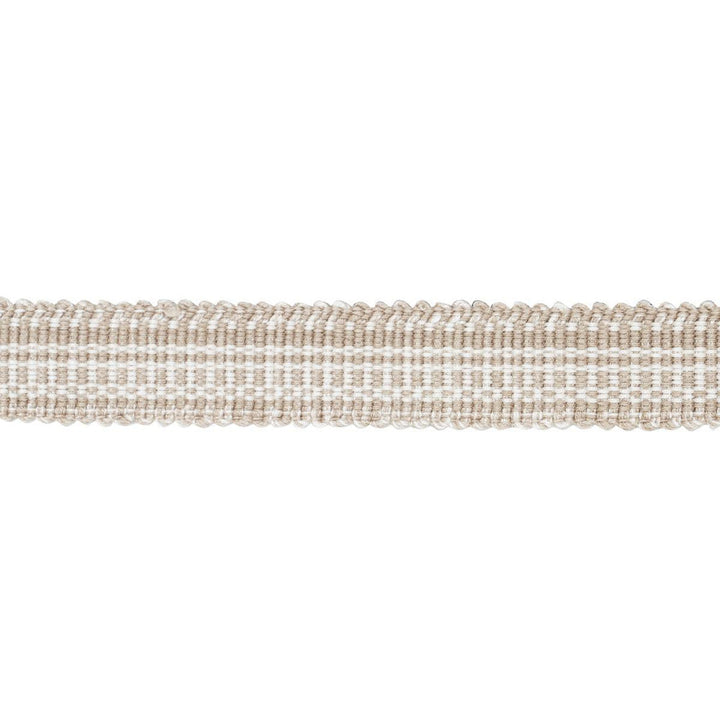 Cotton Stri Tape Narrow Sand 83951 by Schumacher Designer Trim Patterson Flynn - Swanky Fabrics -