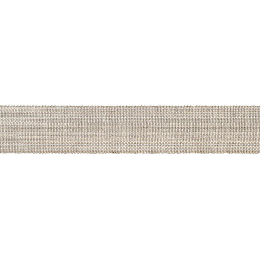 Cotton Stri Tape Wide Sand 83961 by Schumacher Designer Trim Patterson Flynn 1.62" - Swanky Fabrics -