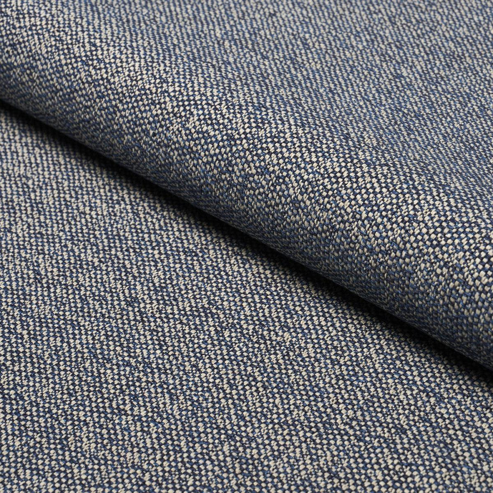 Gus Indoor/Outdoor Indigo 84342 by Schumacher Designer Fabric Perfect Basics: Indoor/Outdoor - Swanky Fabrics -