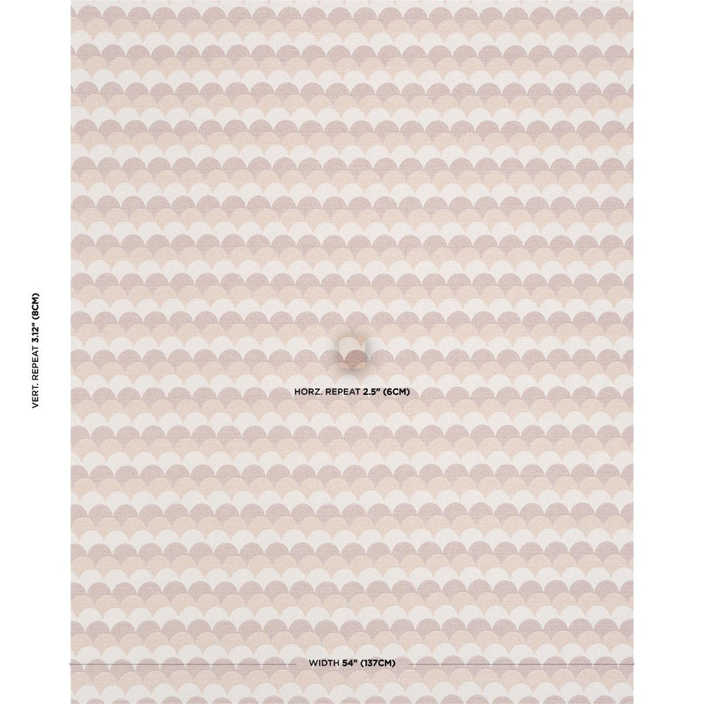 Prairie Hills Mauve 84362 by Schumacher Designer Fabric Craft Revival 2.5" - Swanky Fabrics -