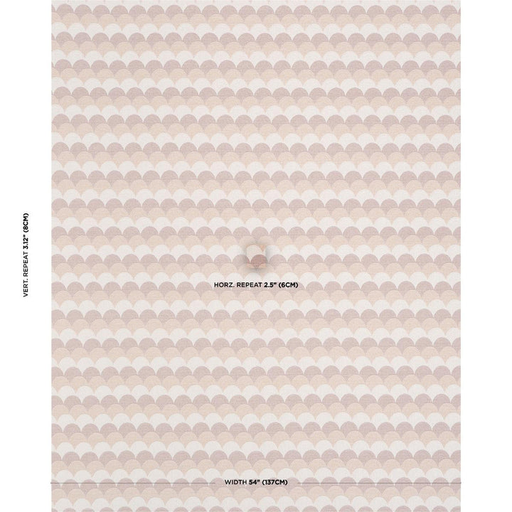 Prairie Hills Mauve 84362 by Schumacher Designer Fabric Craft Revival 2.5" - Swanky Fabrics -