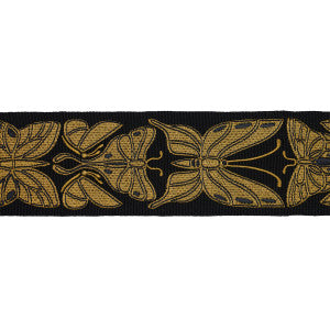 Schumacher Trim Metamorphosis Tape Noir & Gold 84380