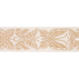 Schumacher Trim Metamorphosis Tape Ivory & Gold 84381