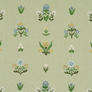 Schumacher Fabric Elmslie Embroidery Leaf 84371