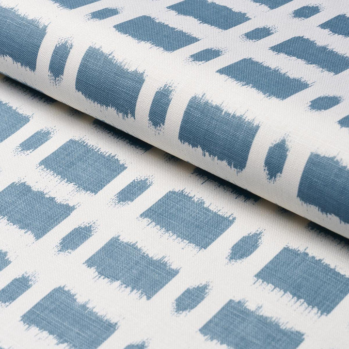 Townline Road Marine TOWN007 by Schumacher Designer Fabric Veere Grenney 3.38" - Swanky Fabrics -