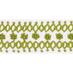 Schumacher Fabric Sunnyvale Tape Leaf 70638