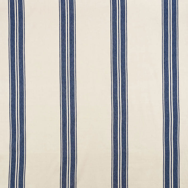 Brentwood Stripe Cobalt 70872 by Schumacher Designer Fabric MARK D. SIKES LINEN 60% COTTON 40% INDIA </p><p>Repeat: Horizontal: 13" (33CM) and Vertical: 52.5 - Swanky Fabrics -