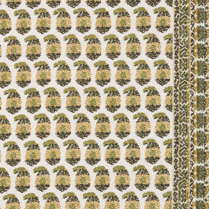 Schumacher Fabric Terry Ochre & Green 182062