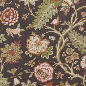 Schumacher Fabric Darsy Tree Of Life Sepia 181882