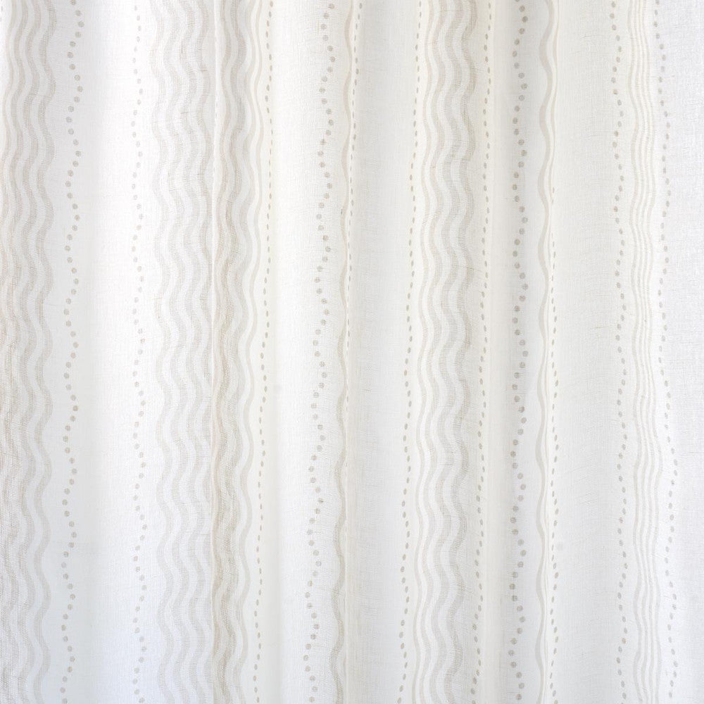 Margot Linen Sheer Neutral 182012 by Schumacher Designer Fabric Rita Konig 5.38" - Swanky Fabrics -