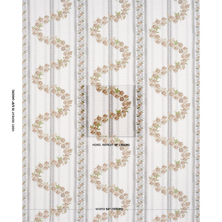 Serena Garland Ochre 182071 by Schumacher Designer Fabric Rita Konig 18.0" - Swanky Fabrics -