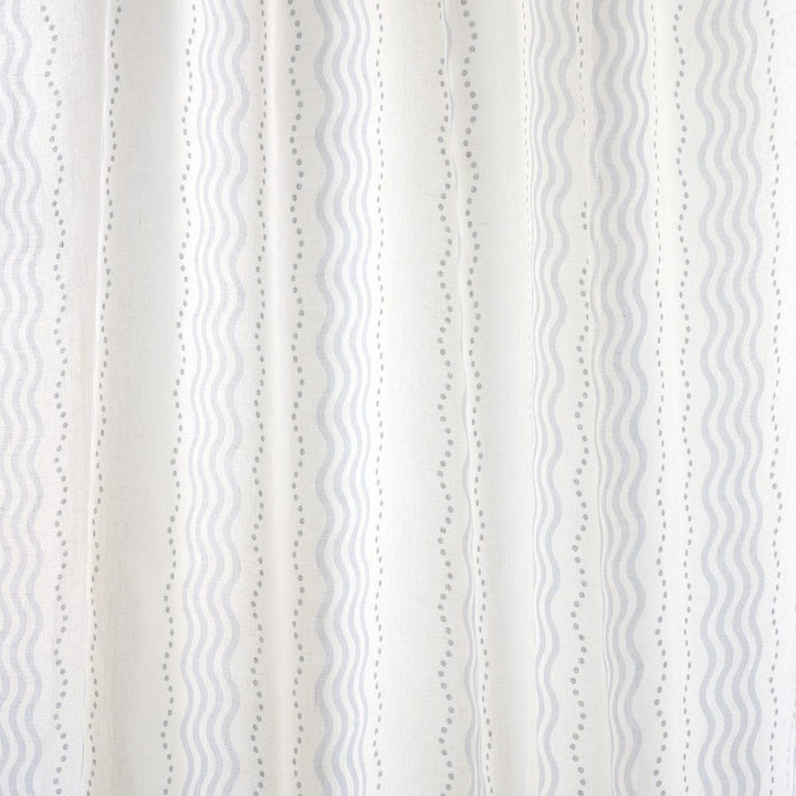 Margot Linen Sheer Blue 182011 by Schumacher Designer Fabric Rita Konig 5.38" - Swanky Fabrics -