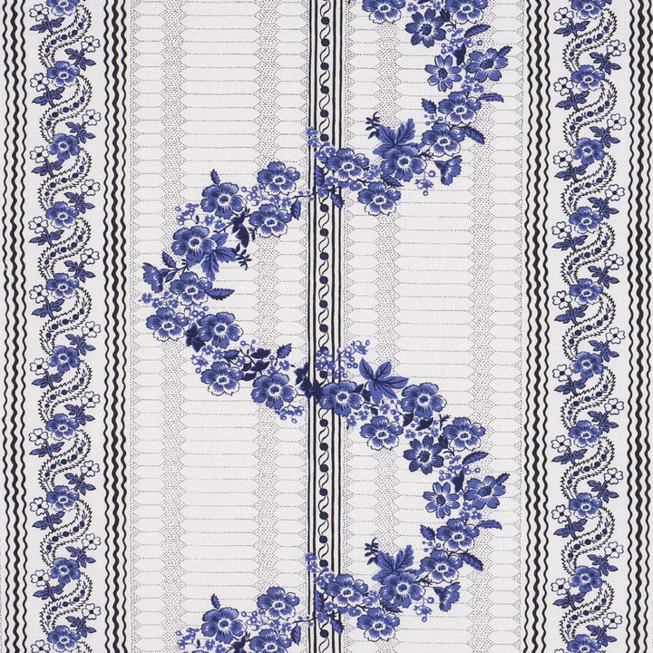 Serena Garland Blue 182070 by Schumacher Designer Fabric Rita Konig 18.0" - Swanky Fabrics -