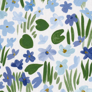 Schumacher Fabric Sweet Violette Indoor/Outdoor Blue 182200