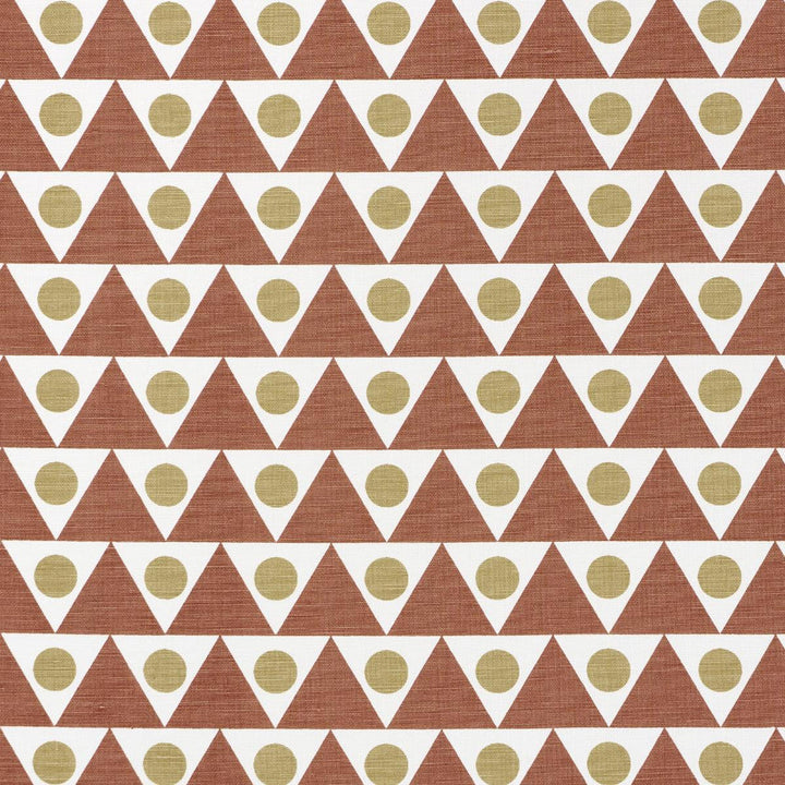 Pennant Terracotta 182222 by Schumacher Designer Fabric Studio Bon 2.25" - Swanky Fabrics -