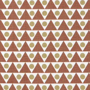 Schumacher Fabric Pennant Terracotta 182222
