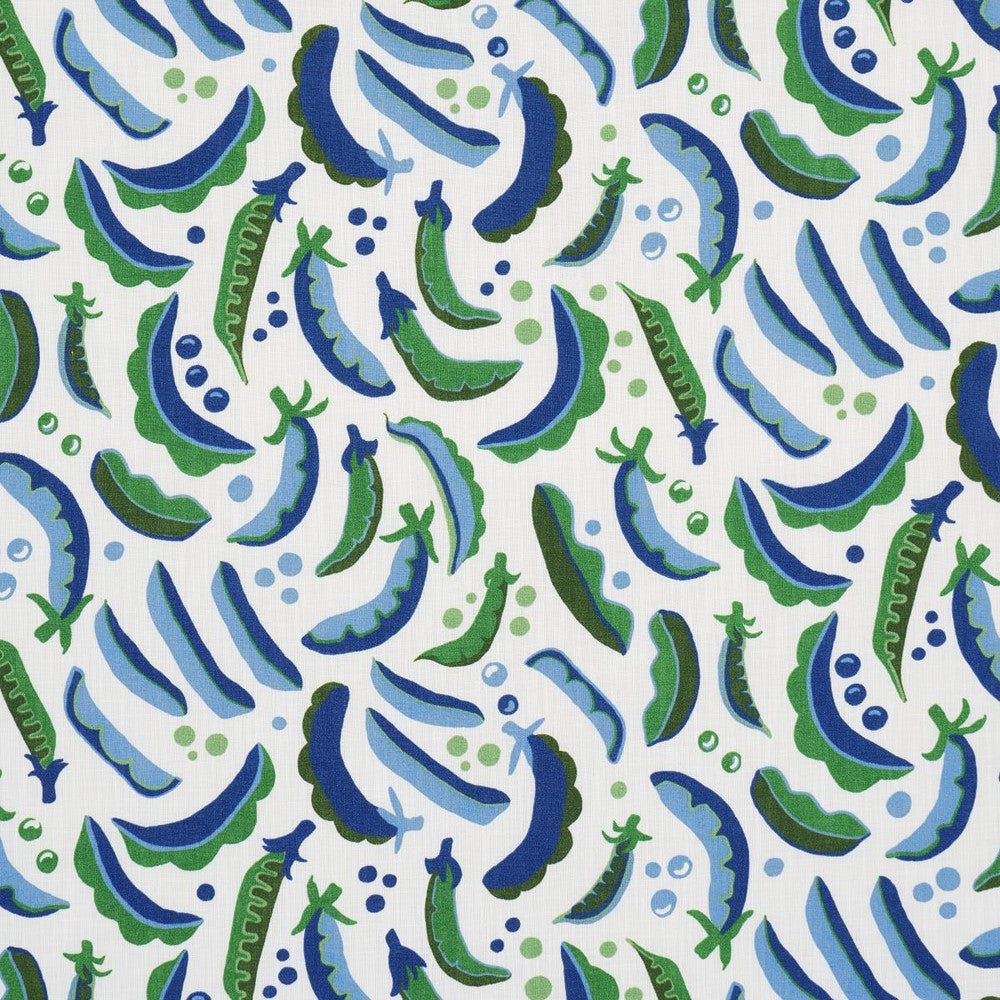 Sugar Ann Indoor/Outdoor French Blue 182211 by Schumacher Designer Fabric Studio Bon 16.88" - Swanky Fabrics -