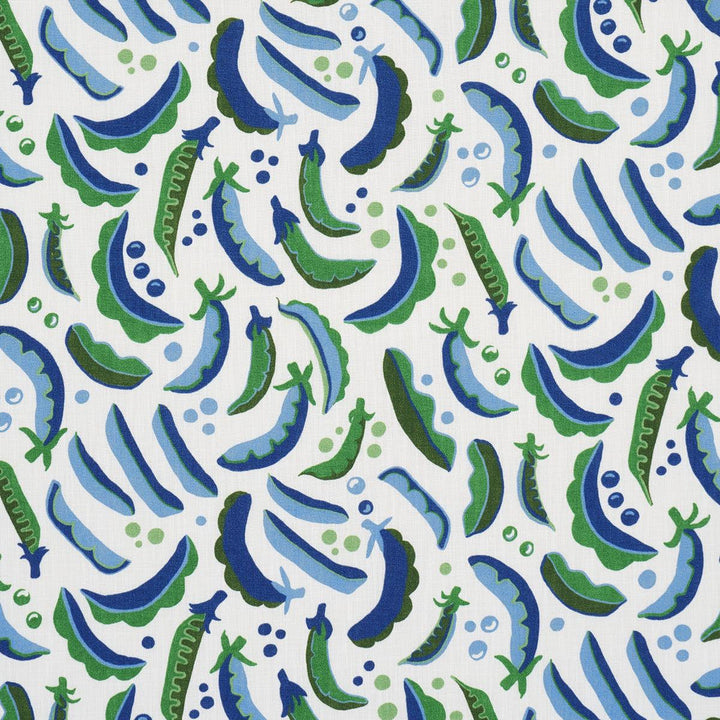 Sugar Ann Indoor/Outdoor French Blue 182211 by Schumacher Designer Fabric Studio Bon 16.88" - Swanky Fabrics -