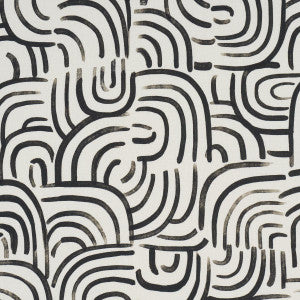 Schumacher Fabric New Beat Carbon 182362