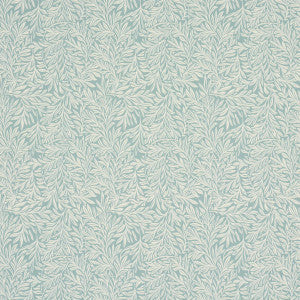Schumacher Wallpaper Willow Leaf Aqua 5004139